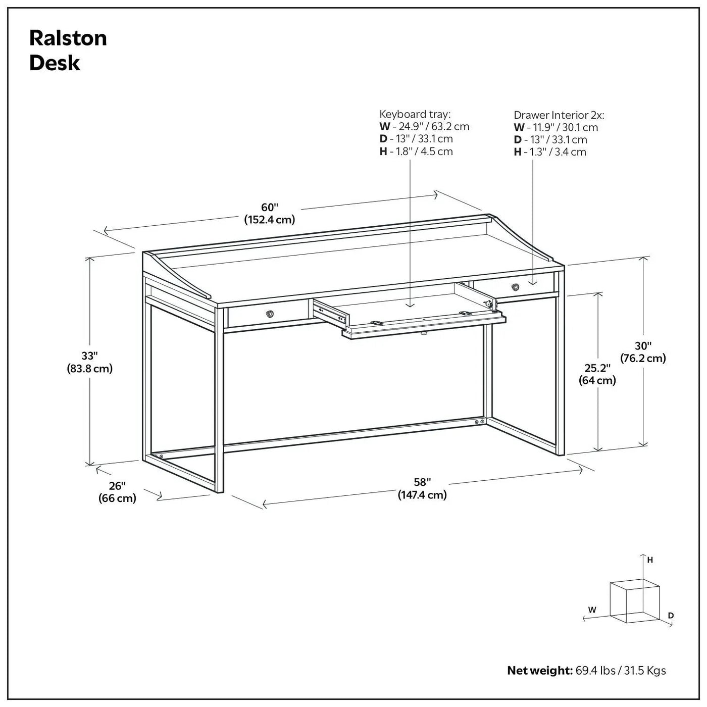 Ralston - Handcrafted Desk by Unique Piece Furniture