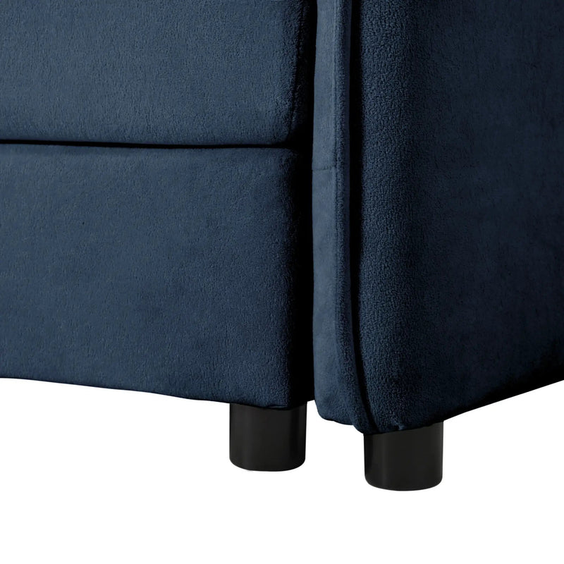 Modern Comfy Deep Seat Modular Sectional Sofa Cloud Couch With Ottoman by HouseOfZazla