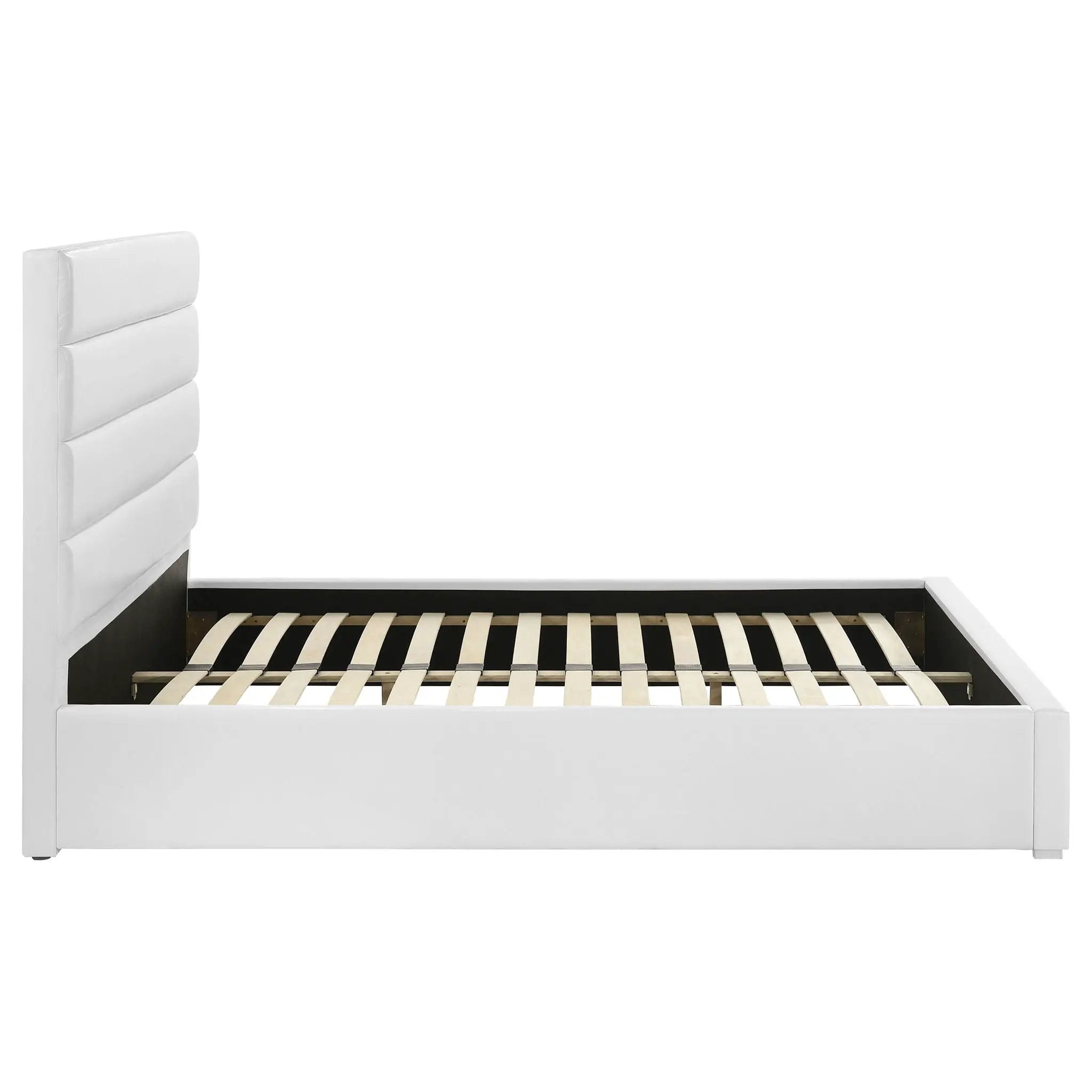 Felicity 53-inch Upholstered Eastern King Platform Bed White by Unique Piece Furniture