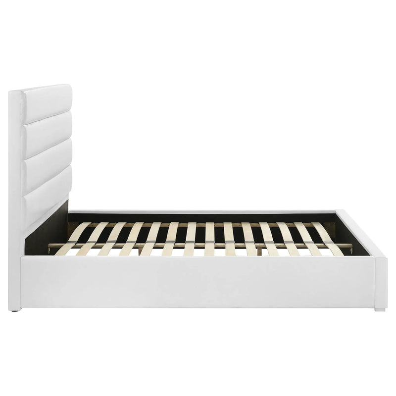 Felicity 53-inch Upholstered Eastern King Platform Bed White by Unique Piece Furniture