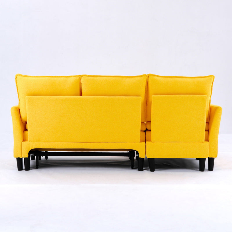L-Shaped Reversible Chaise Sectional Sofa With Storage by HouseOfZazla