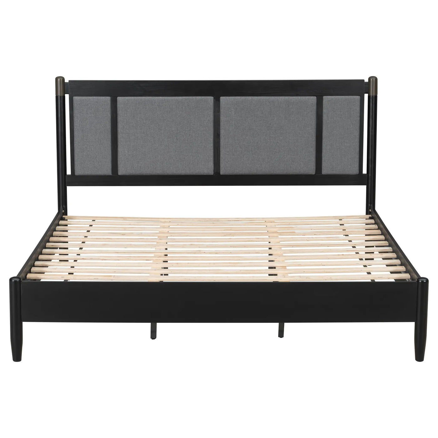 Solid Wood King Bed, Heavy Duty Support Without a Box Spring by HouseOfZazla