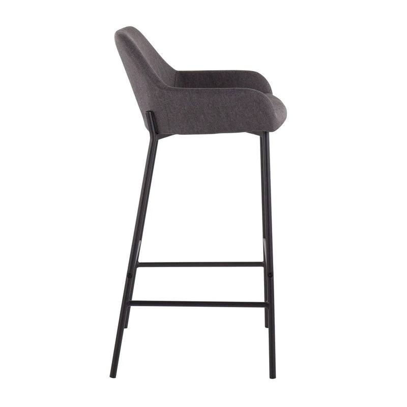 Daniella - Industrial Fixed Height Bar Stool (Set of 2) by Unique Piece Furniture