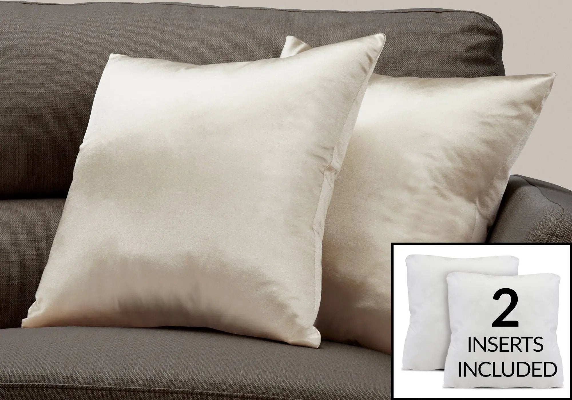 Pillows, Square, Insert Included, Decorative Throw, Hypoallergenic, Modern by Unique Piece Furniture