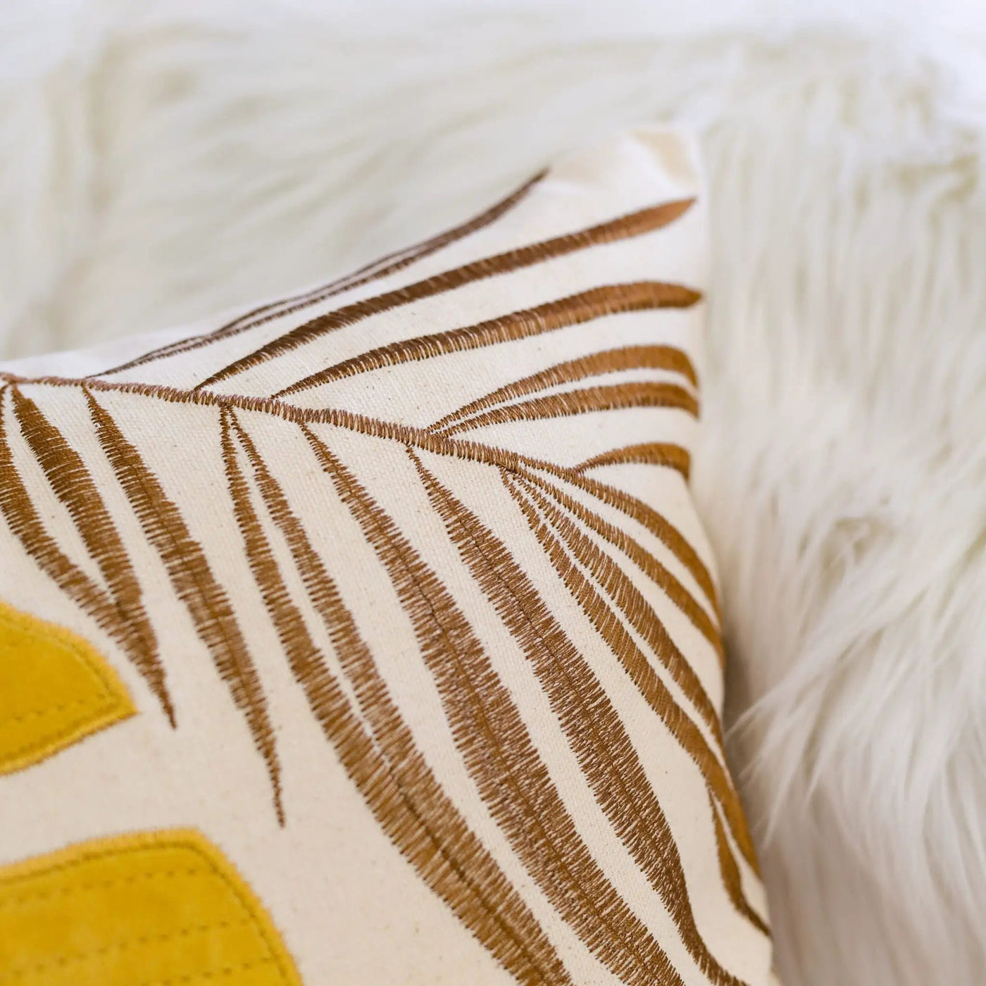 Autumn Vibes Leaf Accent Pillow by HouseOfZazla