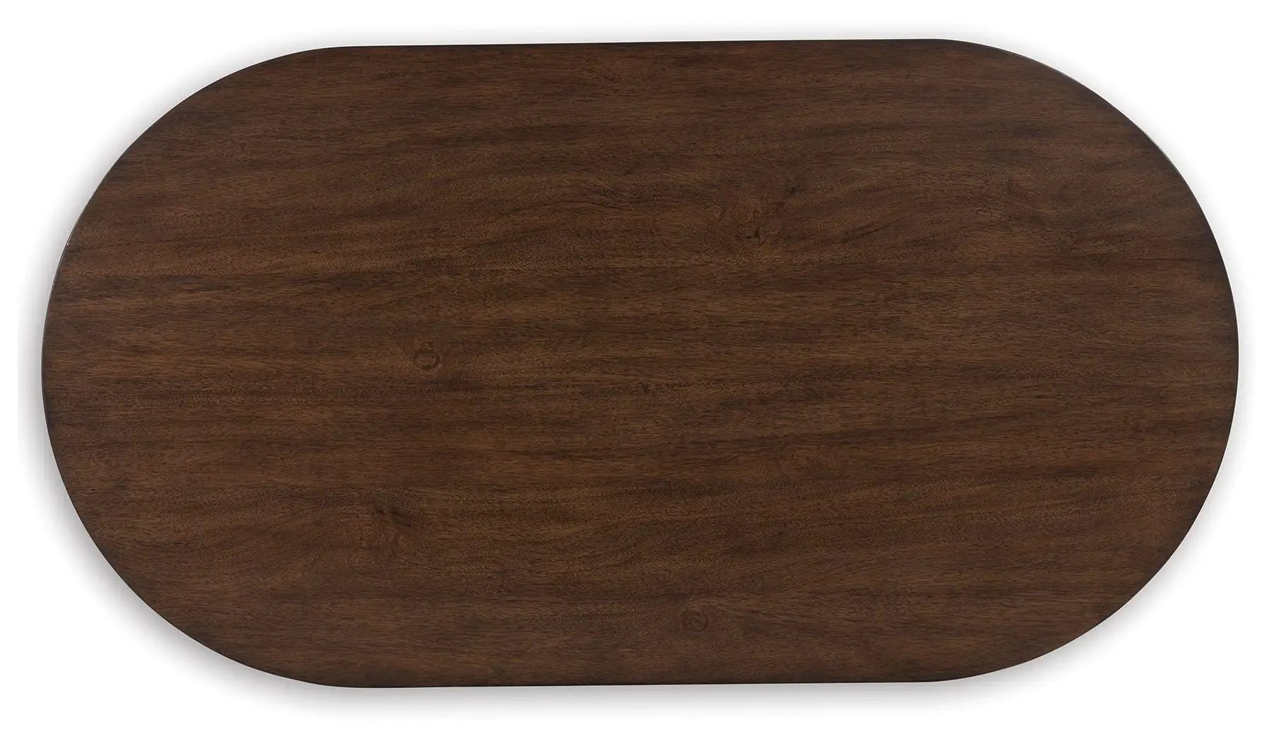 Korestone - Oval Cocktail Table - Dark Brown by Unique Piece Furniture