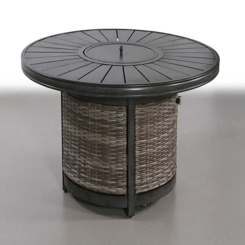Propane Outdoor Fire Pit Table - Gray by Unique Piece Furniture