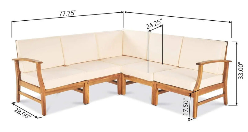 Perla - 6 Pieces Sofa Set by HouseOfZazla