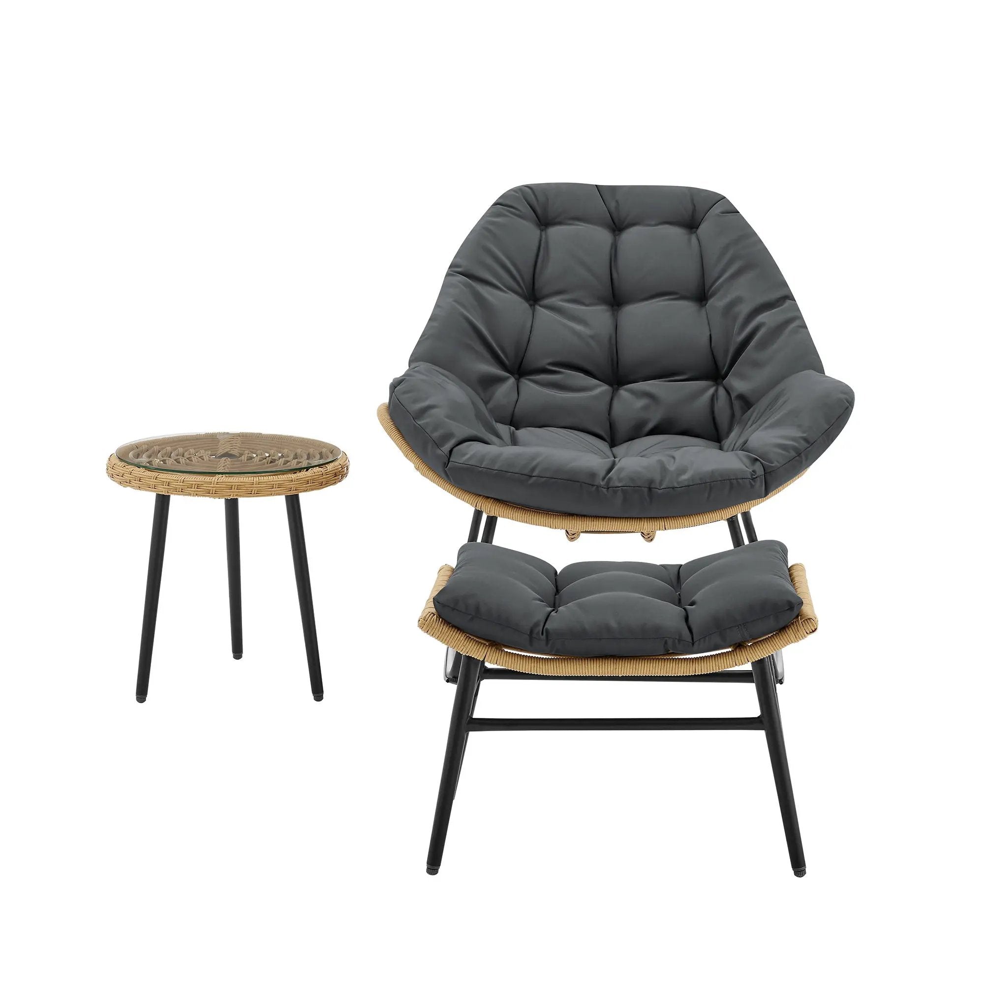 Benson - 3 Piece Lounge Chair Set by HouseOfZazla