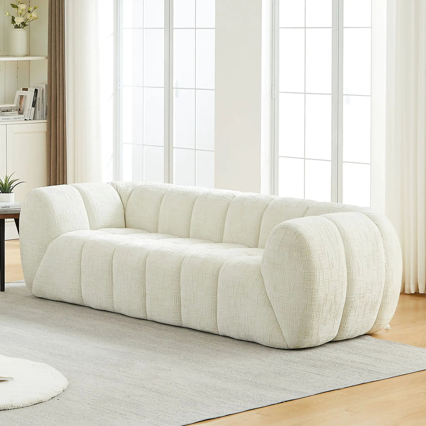 Modern Sofa With Piano Key Backrest by HouseOfZazla