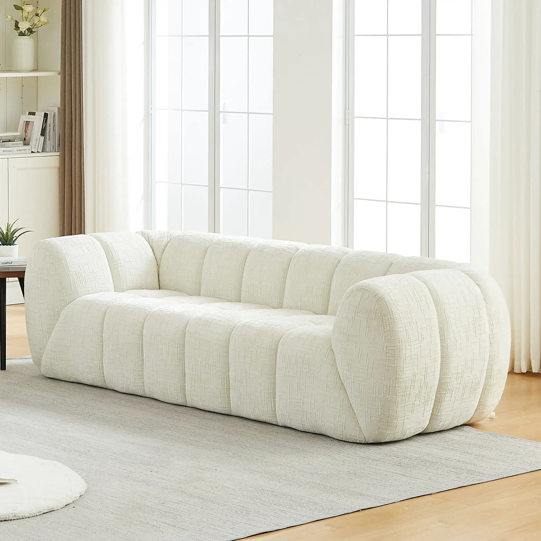Modern Sofa With Piano Key Backrest by HouseOfZazla