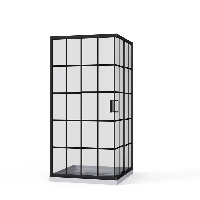Goodyo Corner Shower Door - 36" D x 36" W x 72" H by HouseOfZazla