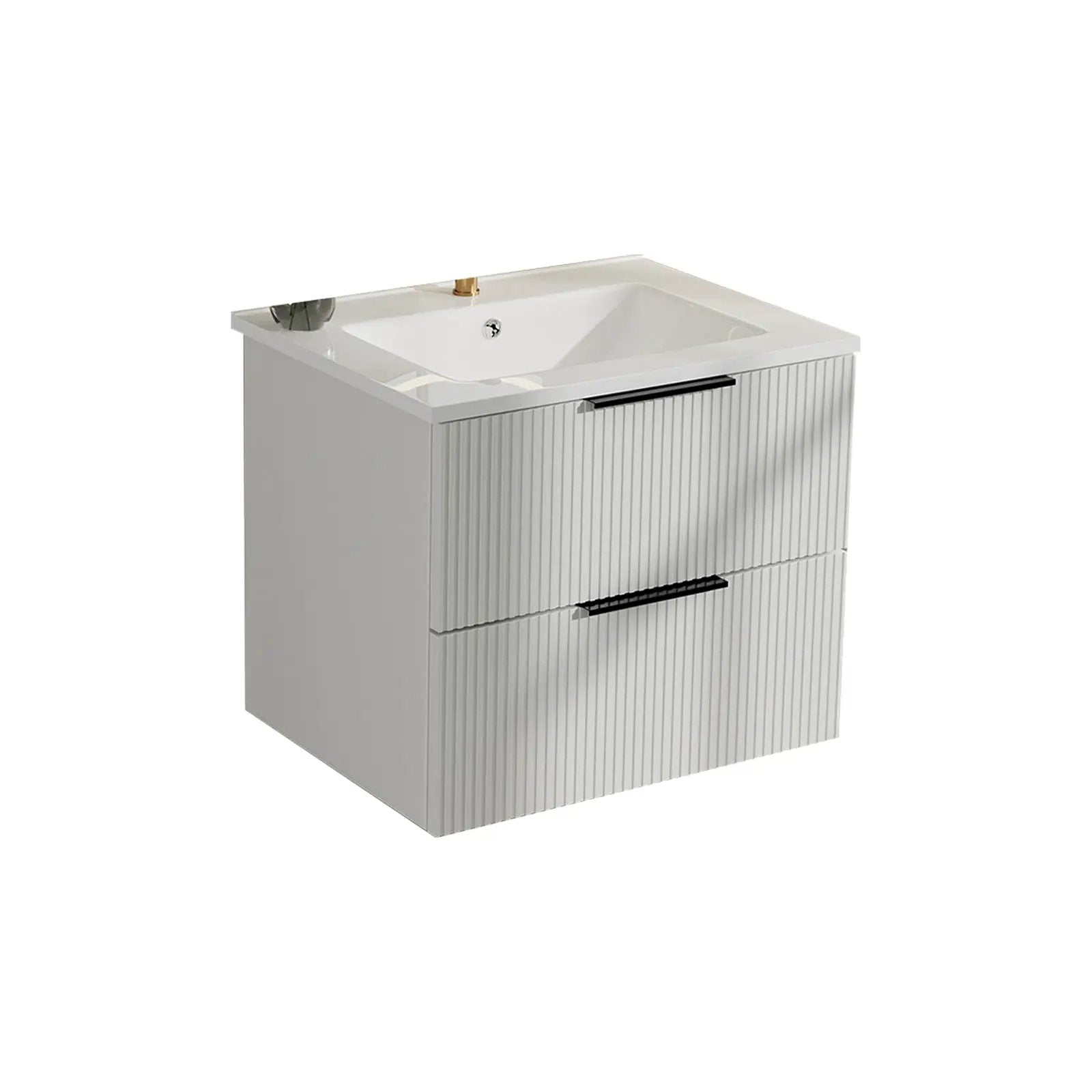 Modern Wall Mounted Floating Bathroom Vanity With Sink And Drawers by Unique Piece Furniture