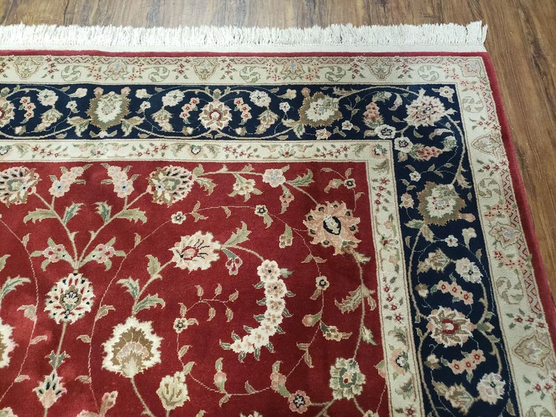 6' X 9' Vintage Fine Oriental Floral Handmade Wool Rug Vegetable Dyes Red Nice by Jewel Rugs