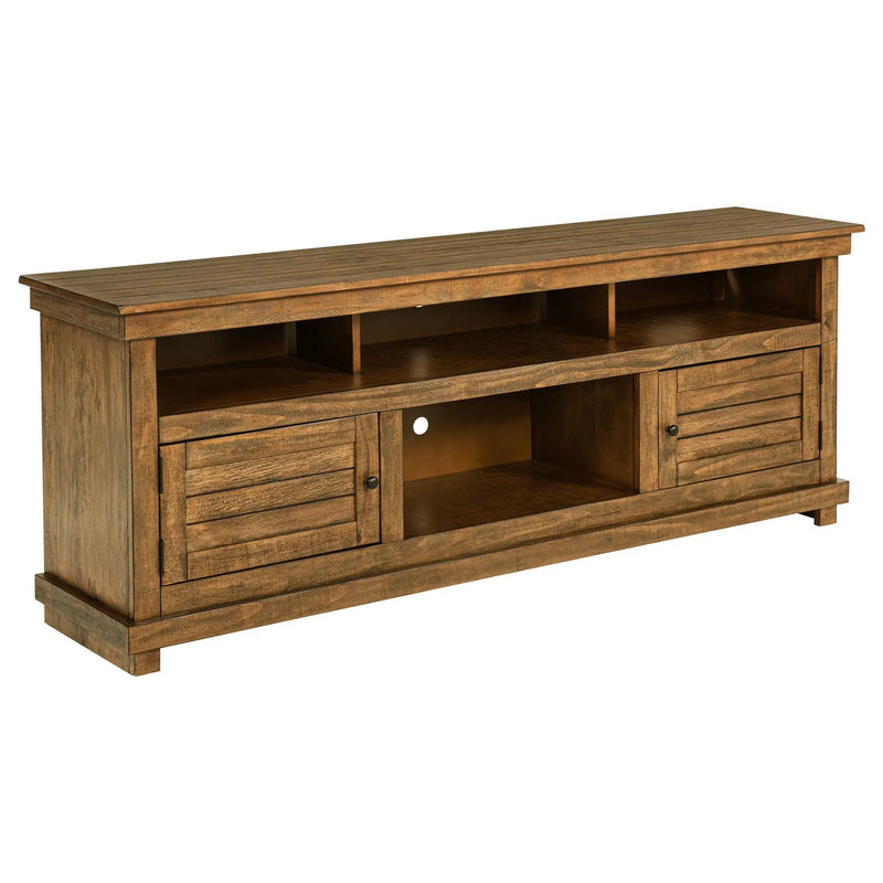Payne 70-inch TV Stand Media Console Distressed Brown by Unique Piece Furniture