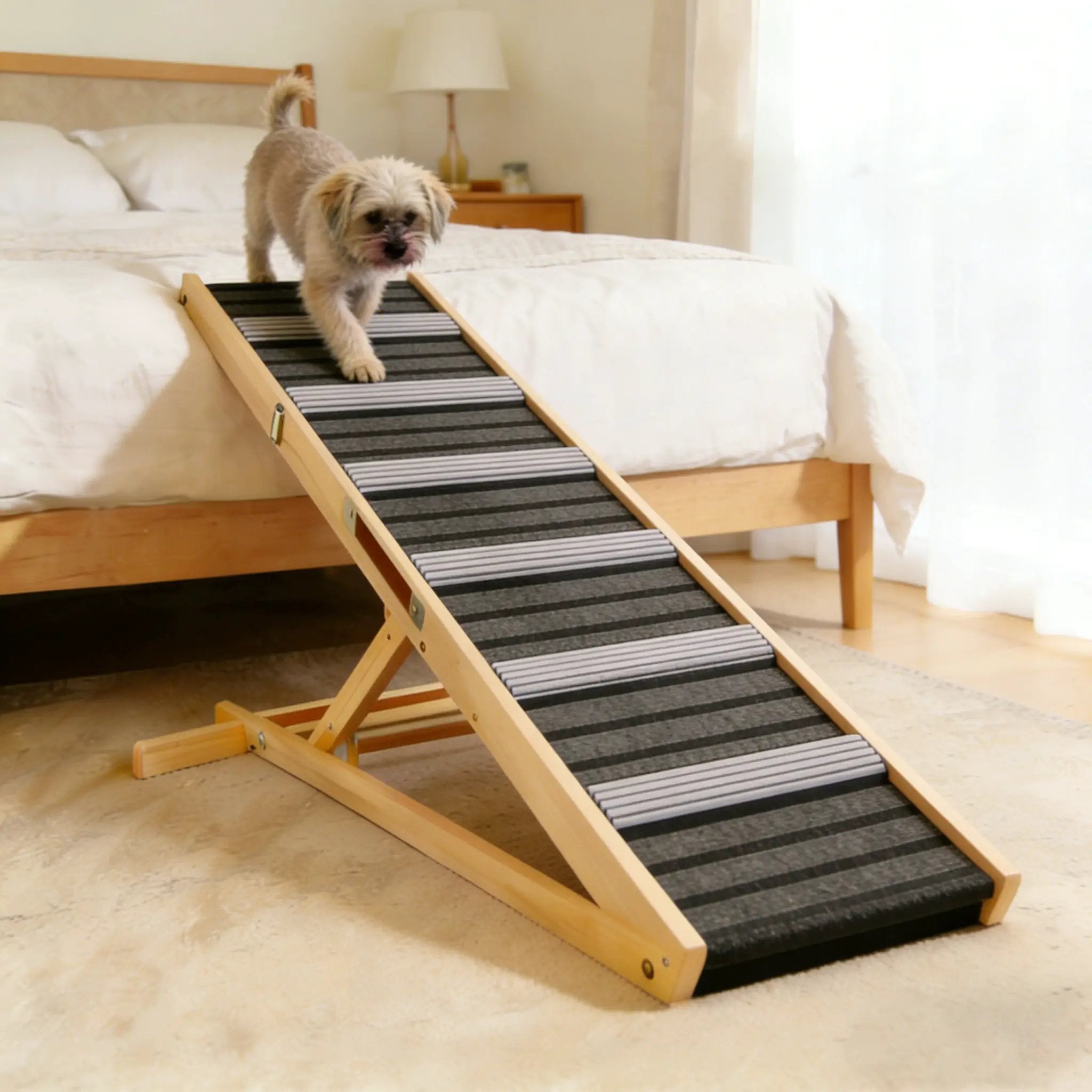 2026 Upgraded Dog Ramp for Couch with Adjustable Heights and Non-Slip Pads by HouseOfZazla