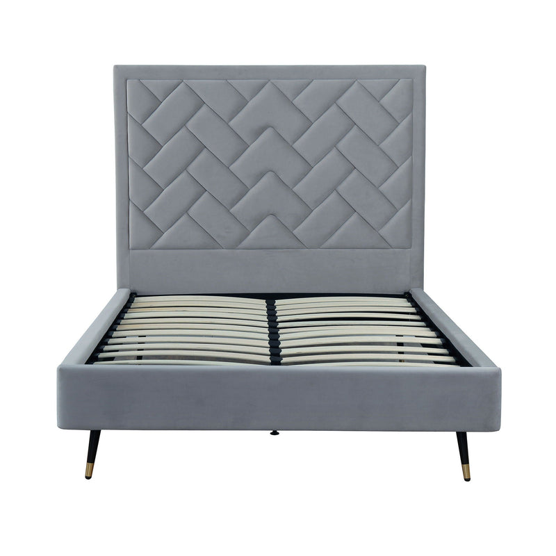 Crosby - Bed With Upholstered Headboard And Slats