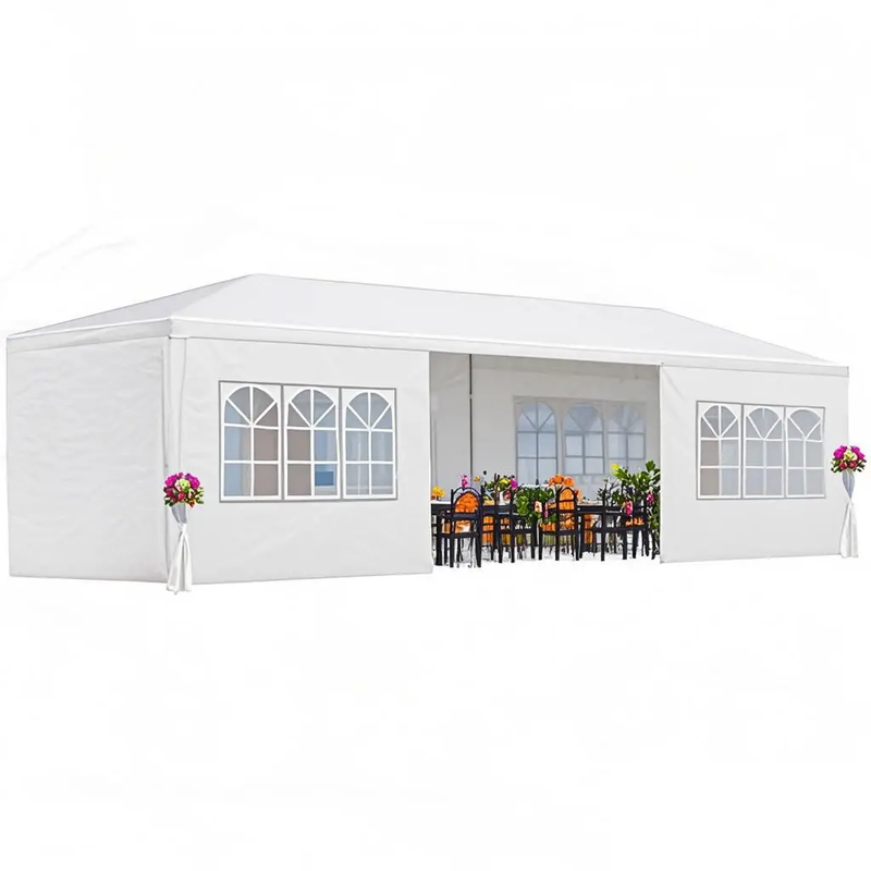 10x30' Outdoor Garden Gazebo Wedding Party Tent Canopy with 8 Removable Sidewalls by HouseOfZazla