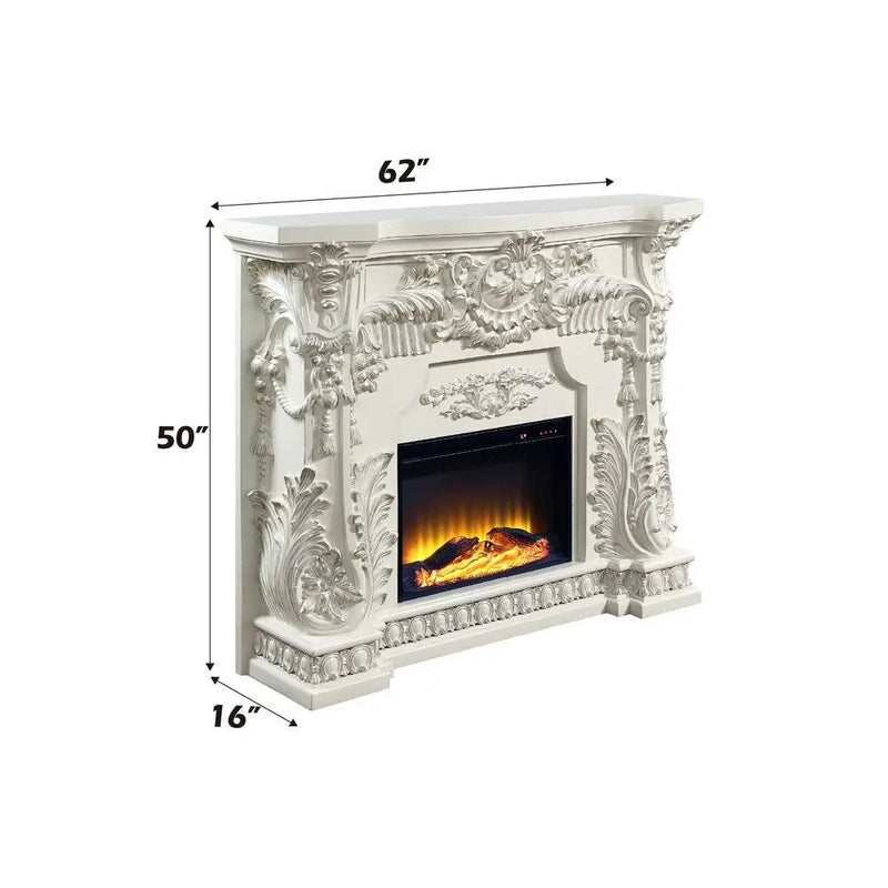 Adara - Fireplace - Antique White by Unique Piece Furniture