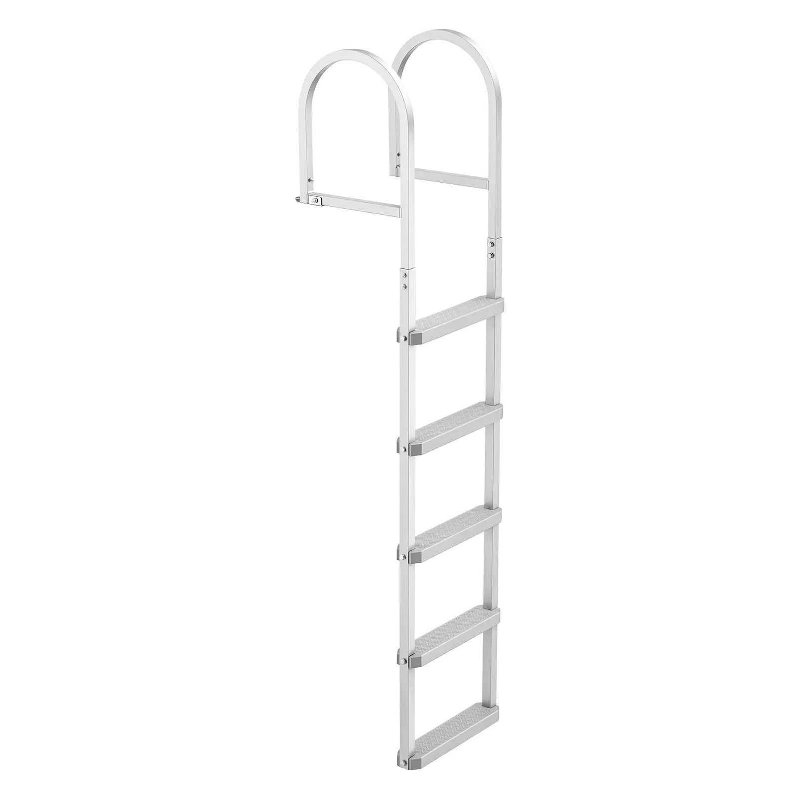 Removable Dock Ladder, 5 Steps, Aluminum Alloy Pontoon Boat Swim Ladder by HouseOfZazla