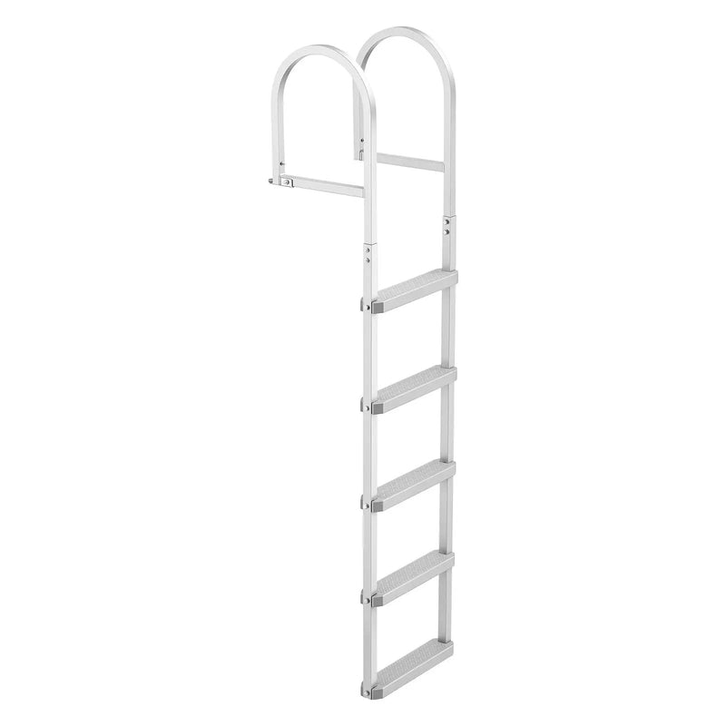 Removable Dock Ladder, 5 Steps, Aluminum Alloy Pontoon Boat Swim Ladder by HouseOfZazla