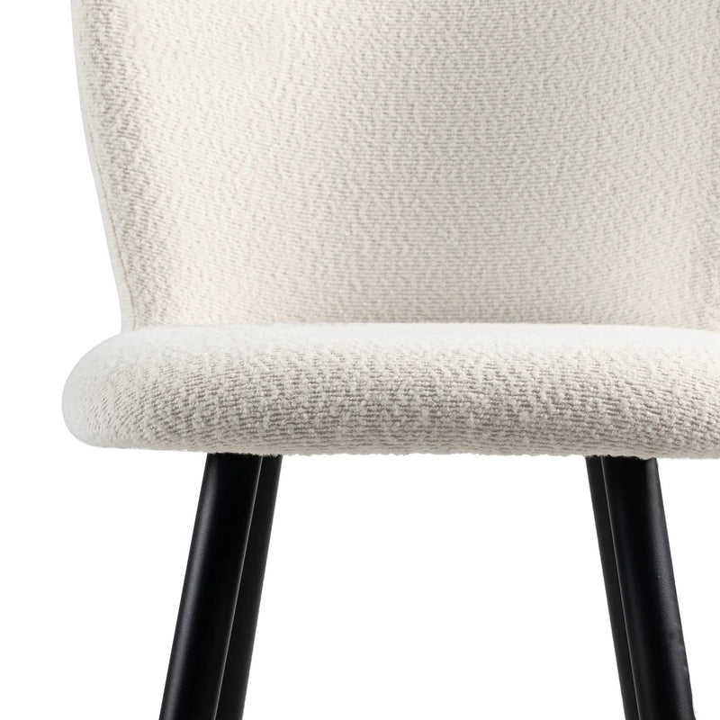 Modern Style Barstool, Tipped Ends, Suitable For Various Decoration Styles - White by HouseOfZazla