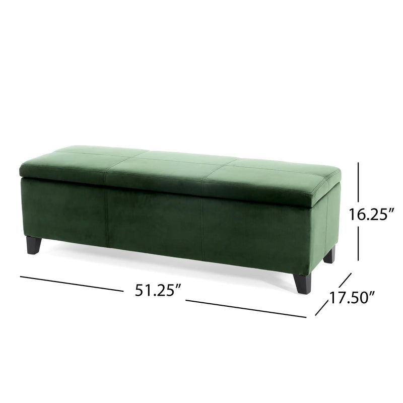 Upholstered Storage Ottoman Bench by HouseOfZazla