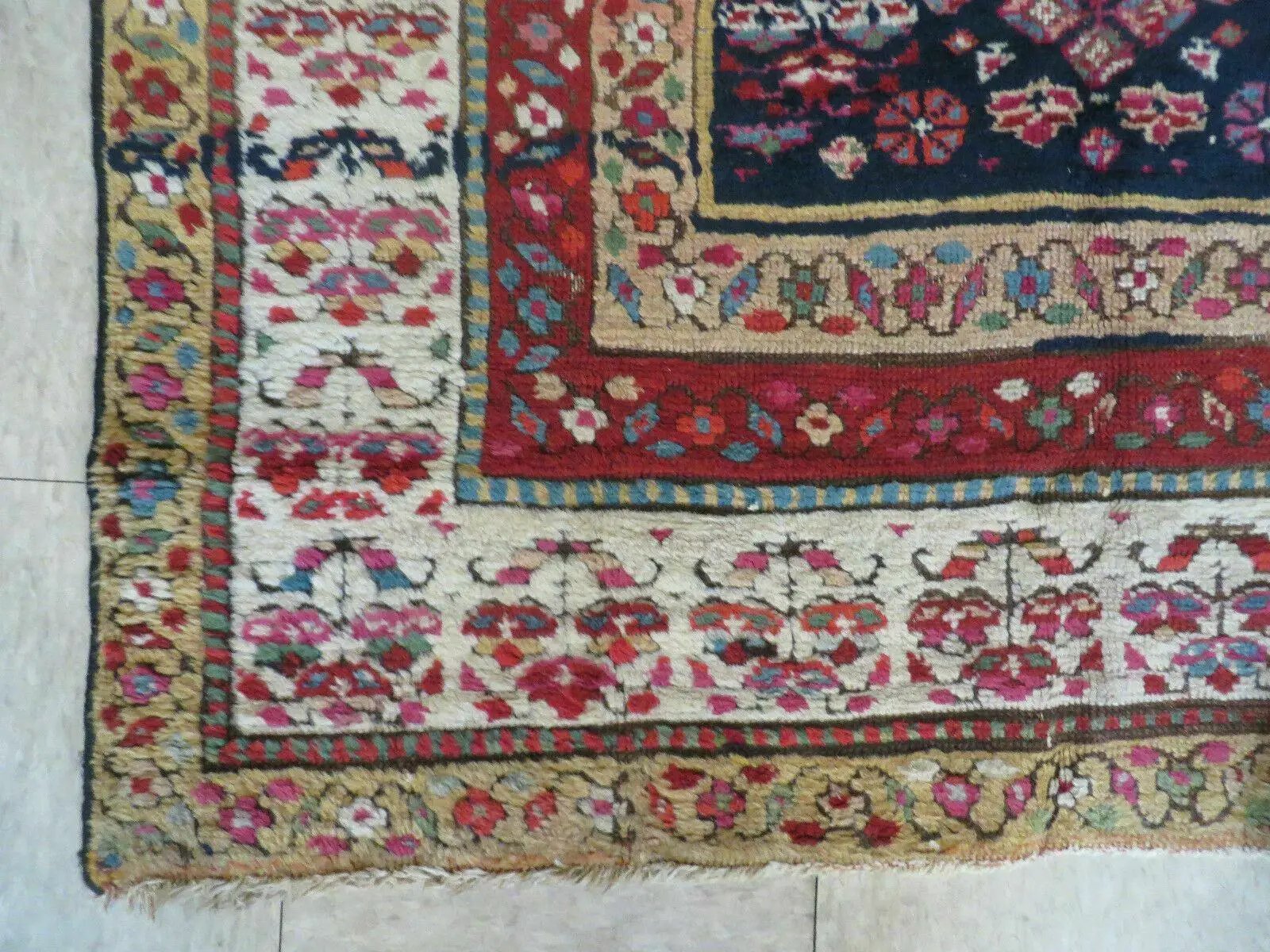 4' X11' Antique Handmade Turkish Anatolian Wool Corridor Kalegy Runner Rug by Jewel Rugs