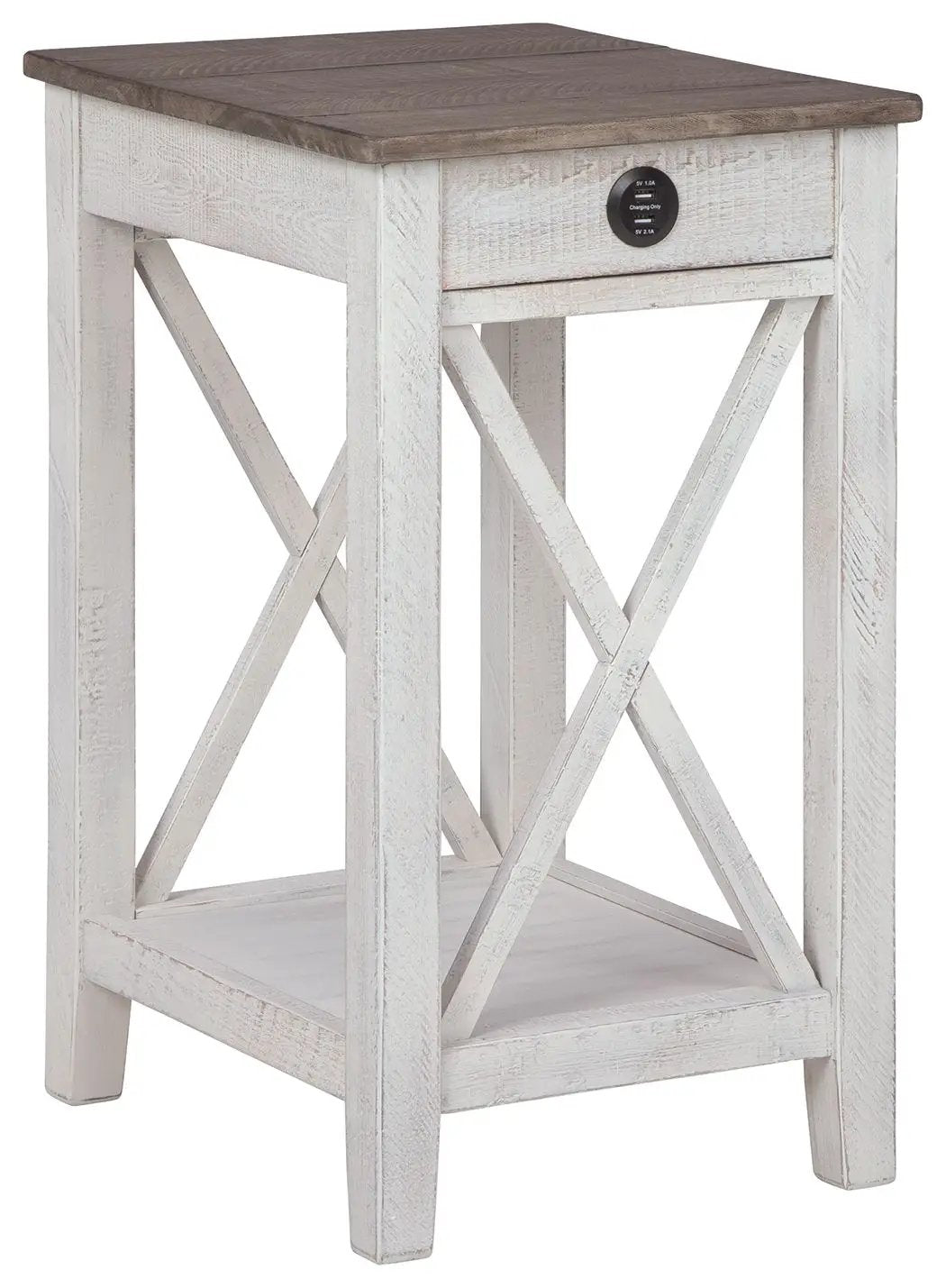 Adalane - Accent Table - White / Gray by Unique Piece Furniture