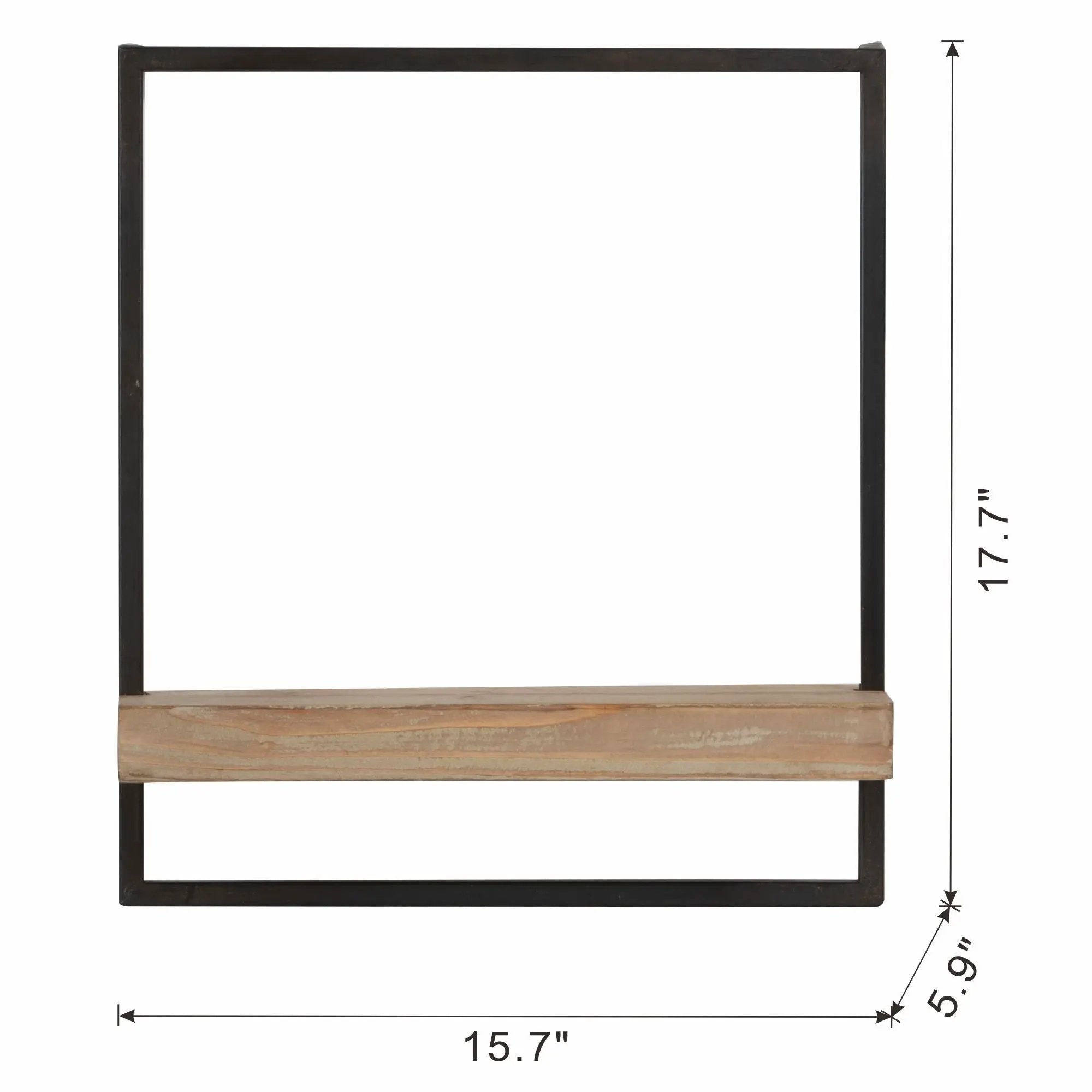 Wall Shelf, Wall Hanging Decor, Home Decor Accent - Black / Brown by Unique Piece Furniture