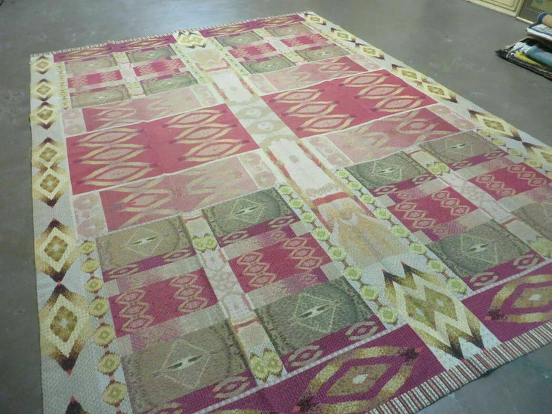 7' X 10' Michaelian & Kohlberg Handmade Aubusson Design Needlepoint Rug Rare by Jewel Rugs