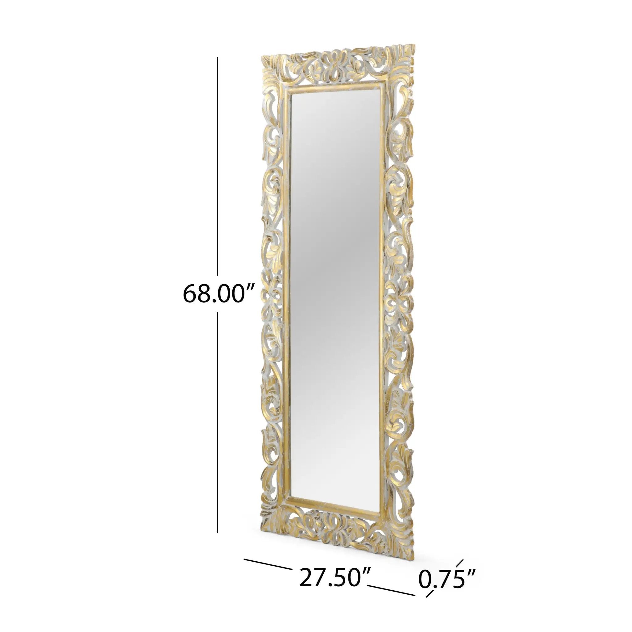 Rectangle Carved Mirror by HouseOfZazla