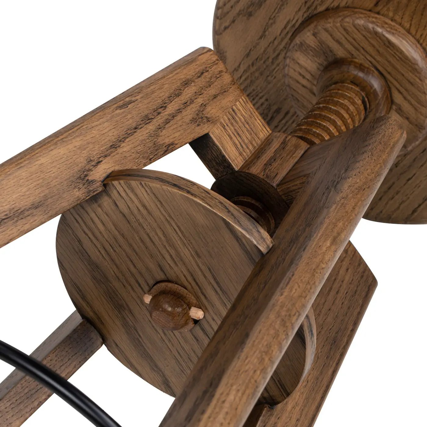 Spencer - Minimalist Oak Adjustable Bar Counter Stool - Walnut Brown Oak by HouseOfZazla