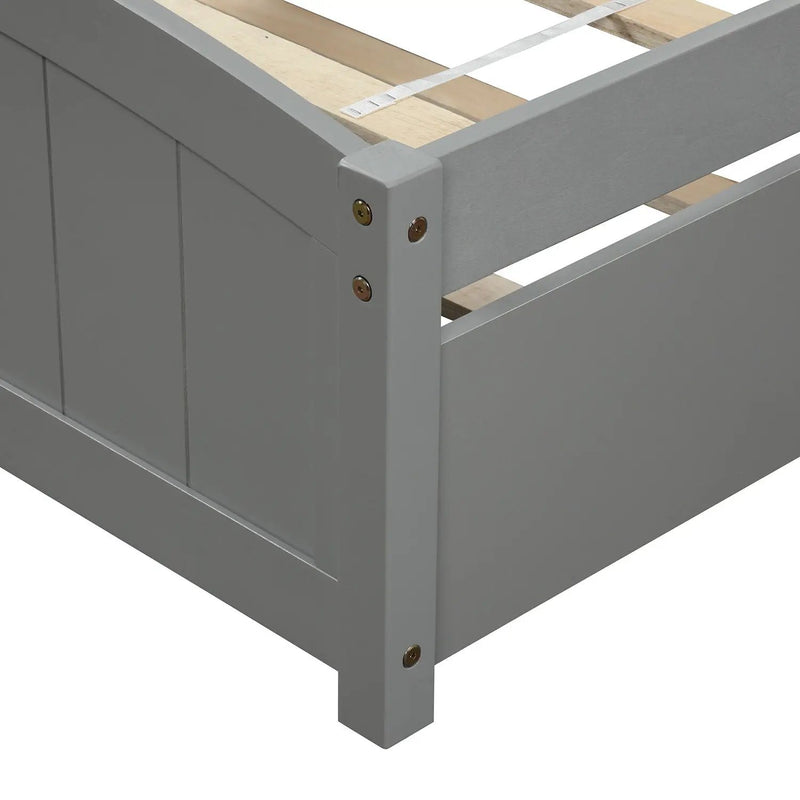Platform Bed & Headboard, Footboard And Wood Slat Support by HouseOfZazla