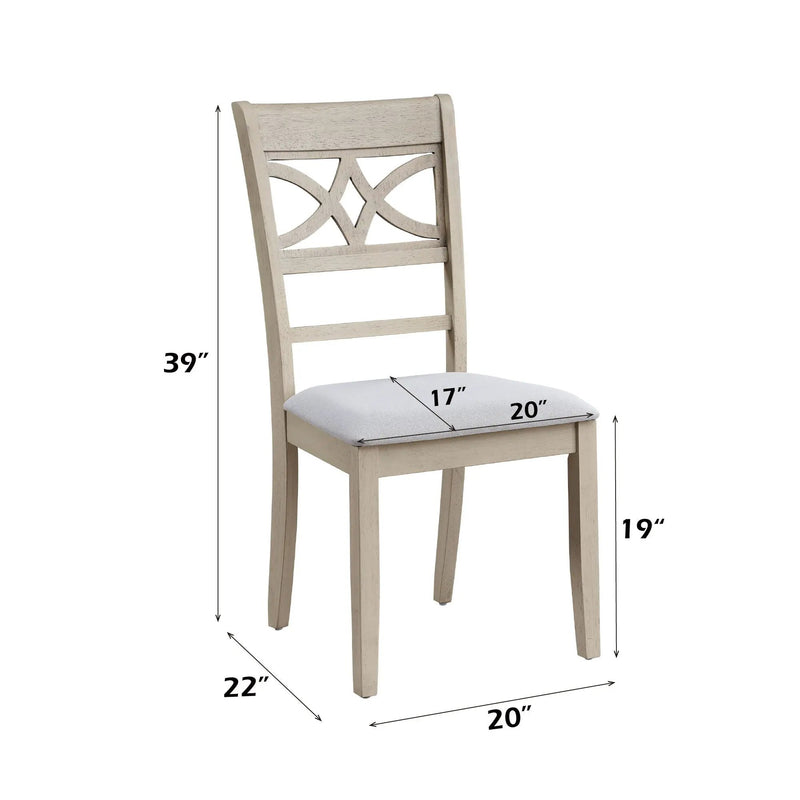 Ferris - Side Chair (Set of 2) - Antique Gray by HouseOfZazla
