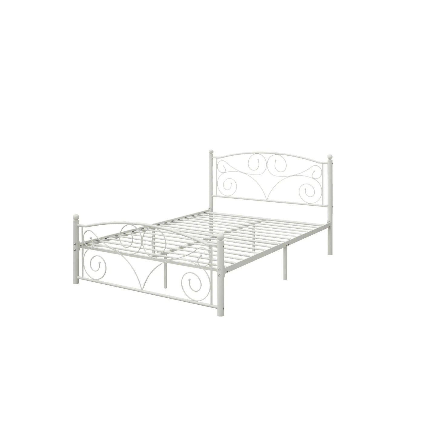Unique Flower Sturdy System Metal Bed Frame With Headboard And Footboard by Unique Piece Furniture