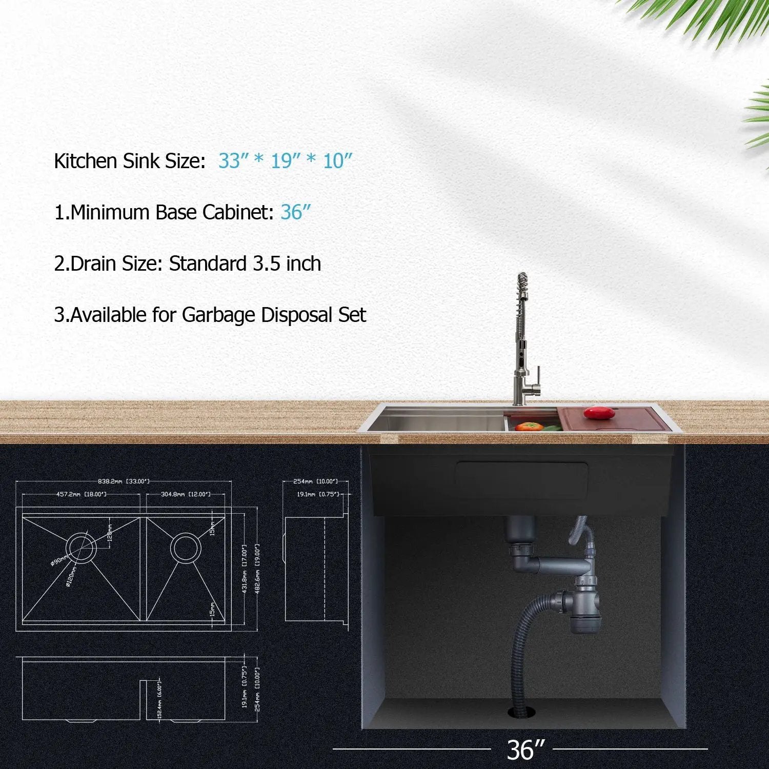 Modern Double Bowl Undermount Kitchen Sink by HouseOfZazla
