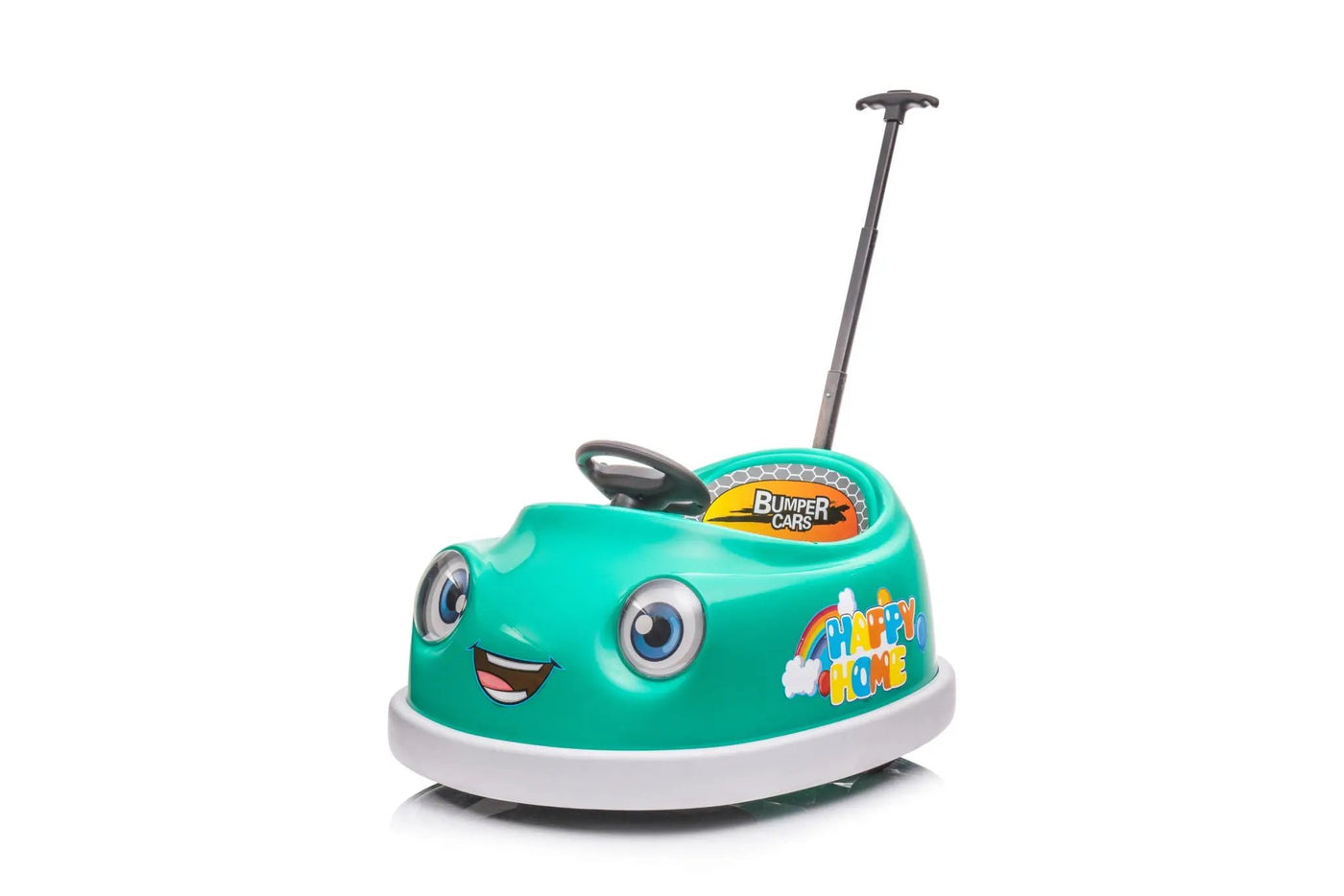 Bumper Car For Kids, 12V Dual Drive 1-6 Years Old Children's Electric Car With Pushrod Dinner Plate USB Bt Music Rocking Horse Mode Anti-Collision Bumper Ride On Car by HouseOfZazla