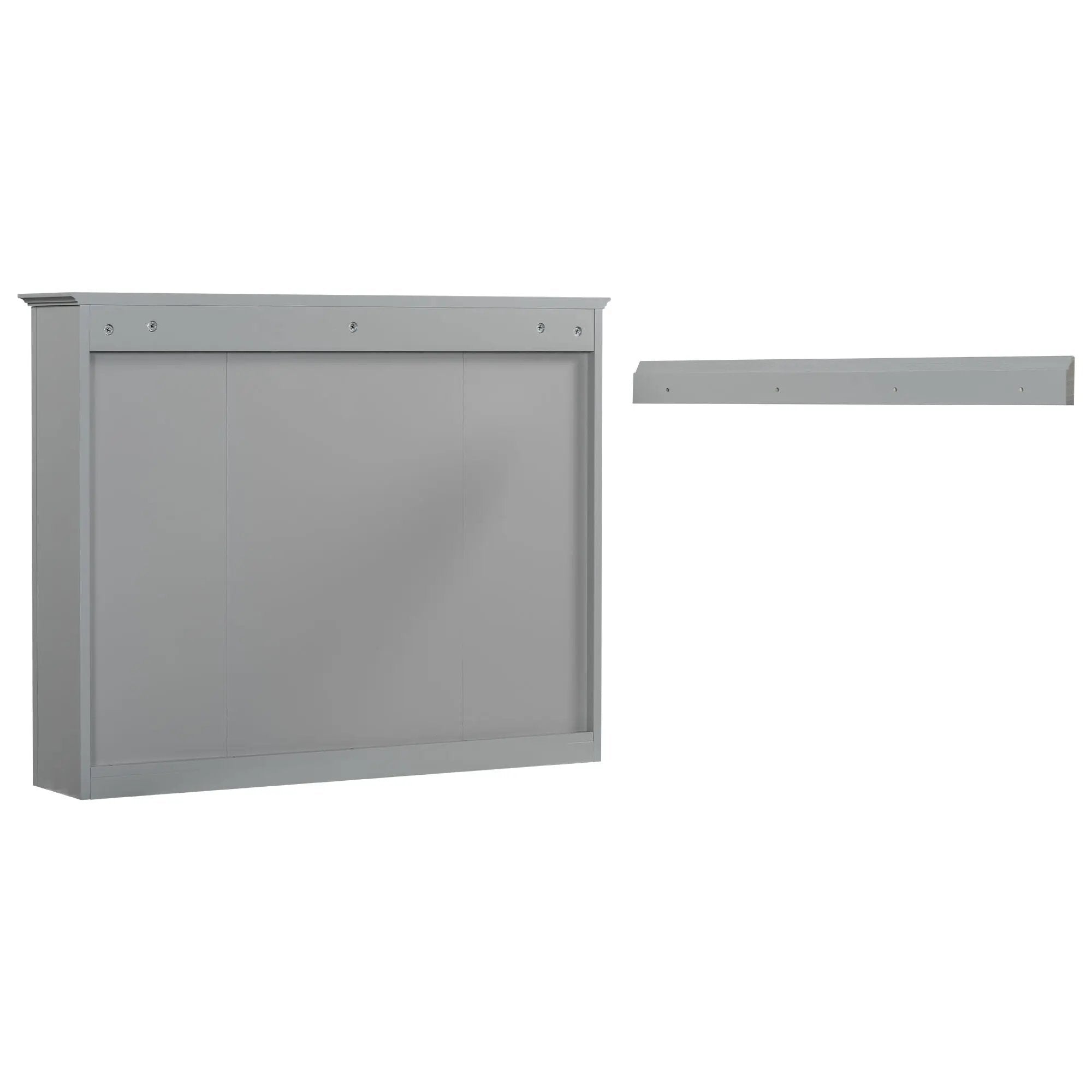 Wall Mounted Medicine Cabinet With Mirror, Storage Cabinet Featuring 6 Open Shelves And Adjustable Interior by HouseOfZazla