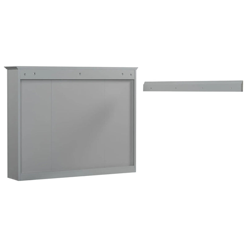 Wall Mounted Medicine Cabinet With Mirror, Storage Cabinet Featuring 6 Open Shelves And Adjustable Interior by HouseOfZazla