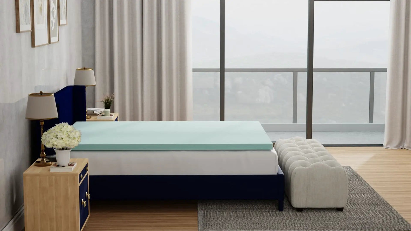 3" Gel Plush Memory Foam Cooling Mattress Topper by Unique Piece Furniture