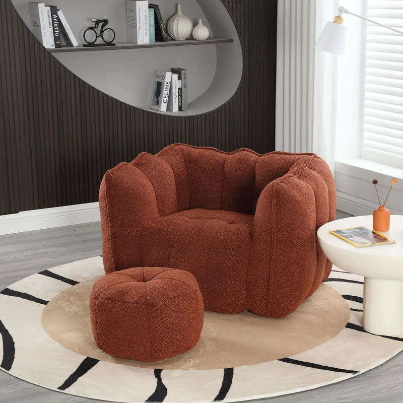 Soft Bean Bag Chair With High Resilient Foam by HouseOfZazla