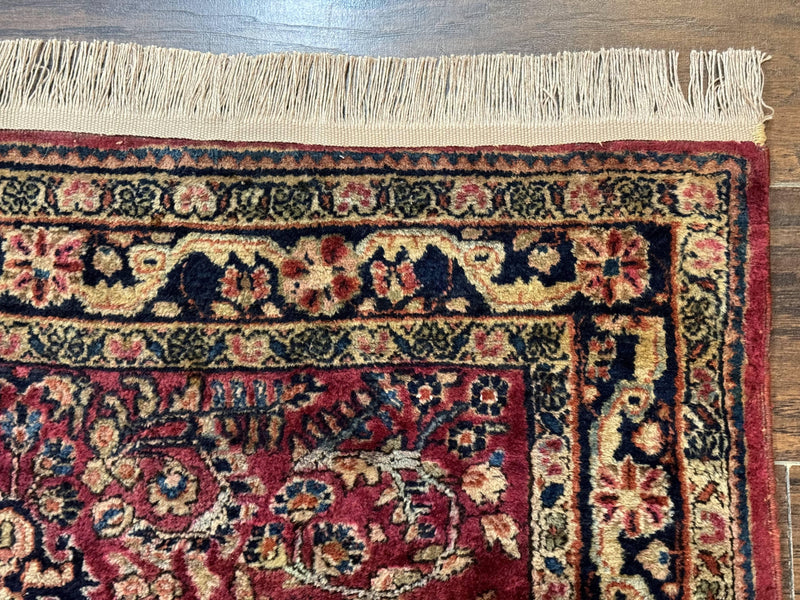 Persian Sarouk Rug 3x5, Antique Persian Carpet by Jewel Rugs