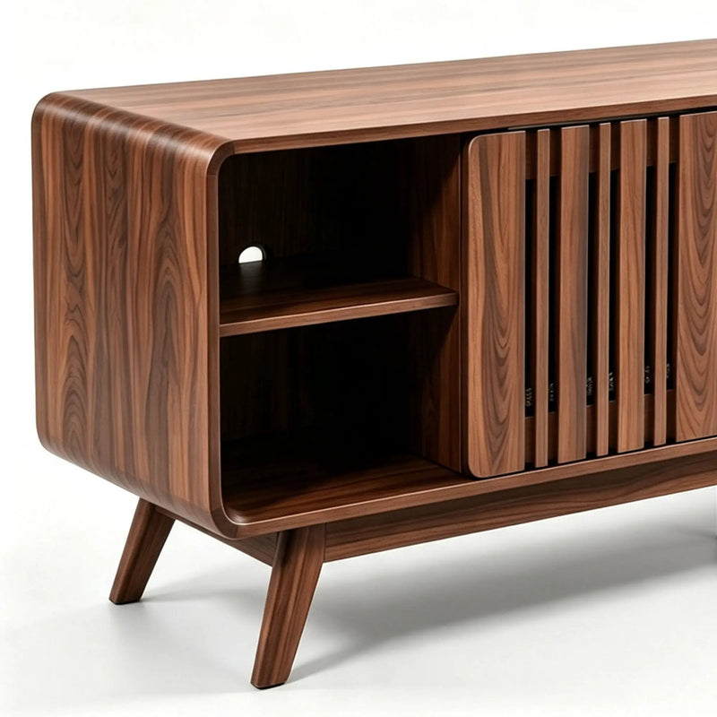 78 Inch Mid-Century Modern Electric Fireplace TV Stand, photo 10 of 10