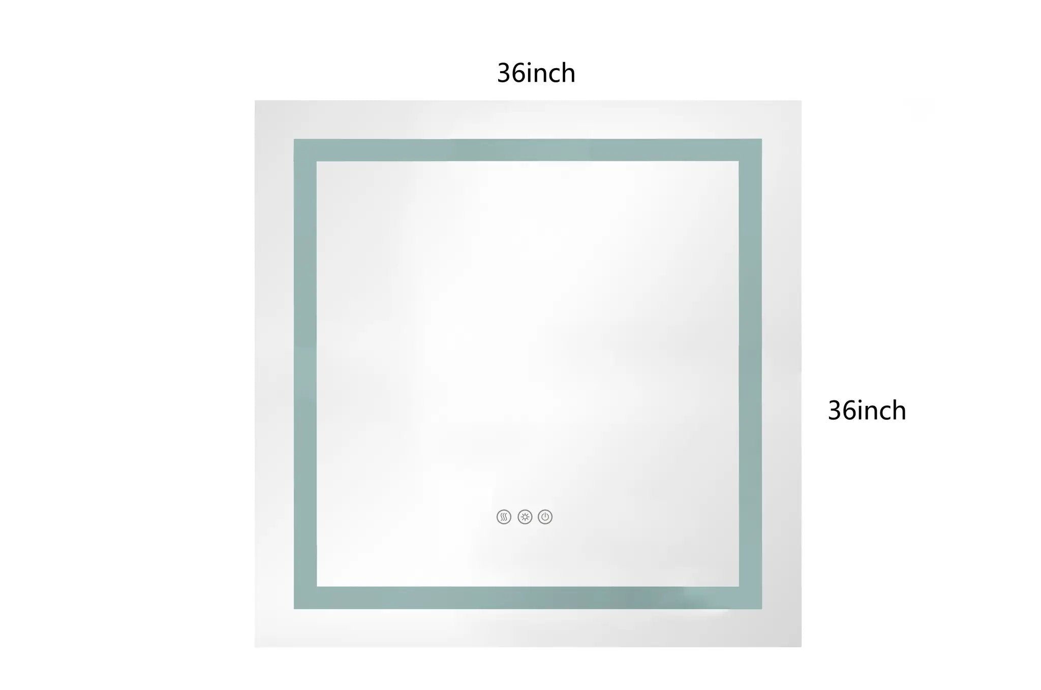 36 x 36 Inch LED Bathroom Mirror by HouseOfZazla