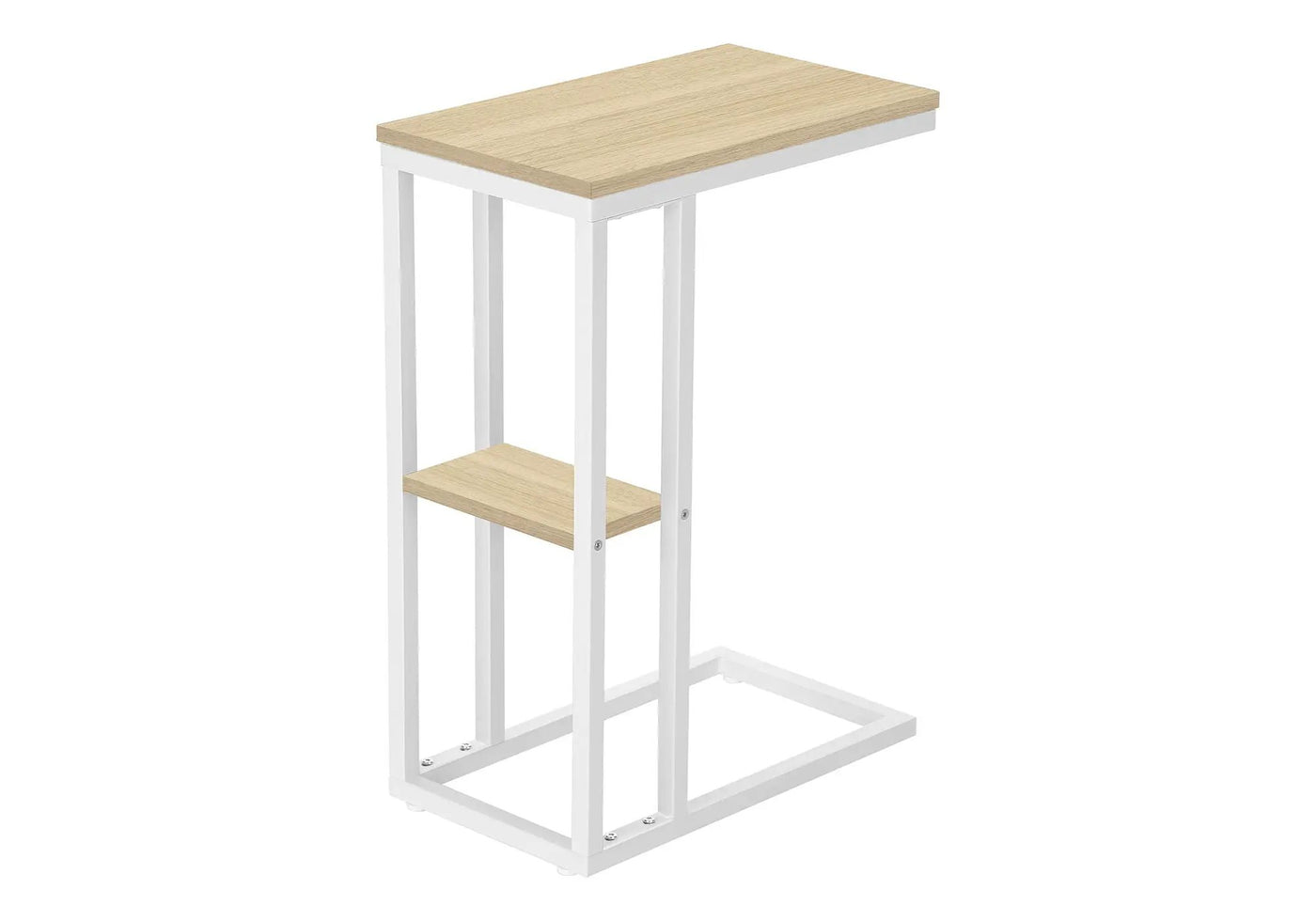 Accent Table, C - Shaped, Marble Look Contemporary & Modern Convenient Design by Unique Piece Furniture