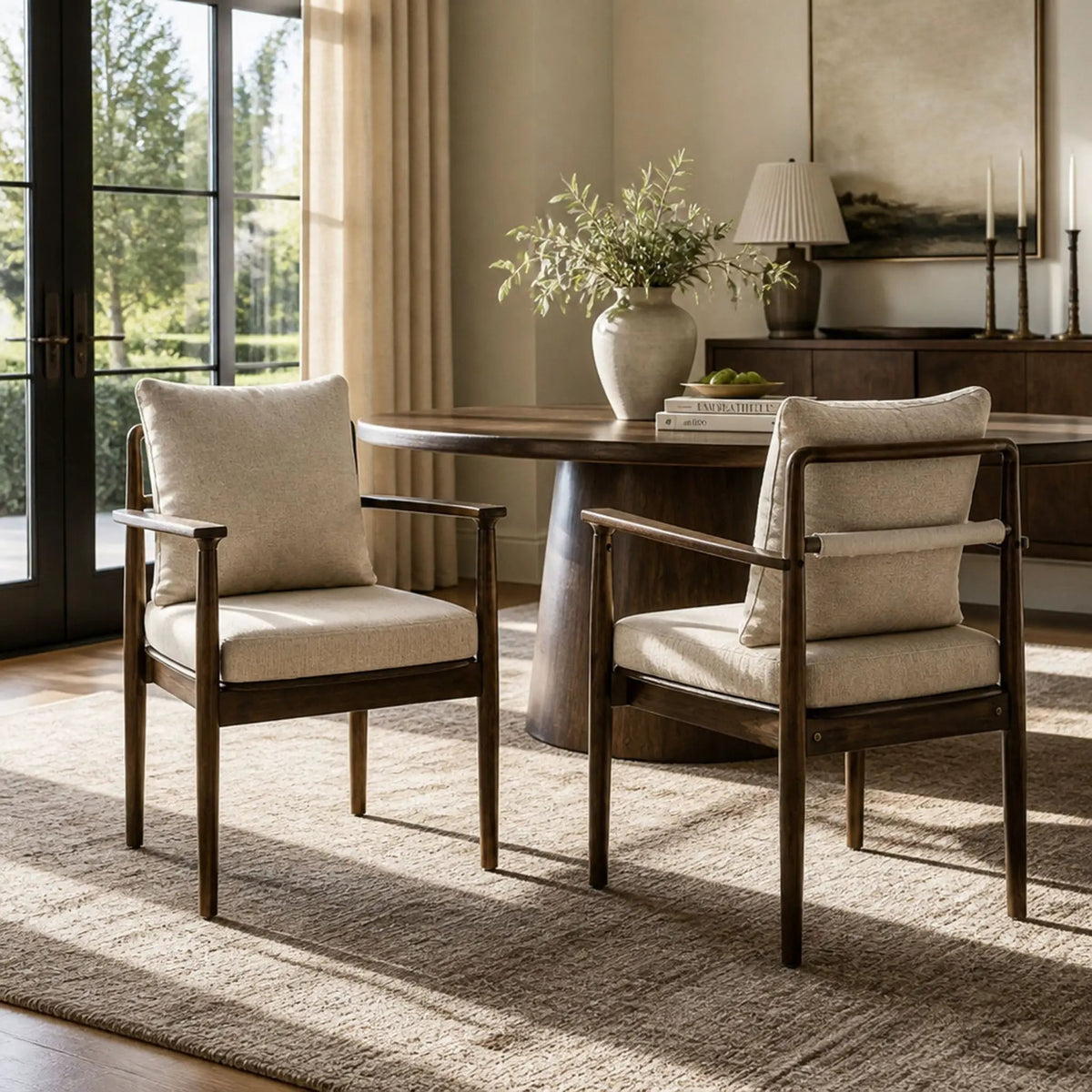Mid-Century Modern Dining Chairs Set of 2 by HouseOfZazla