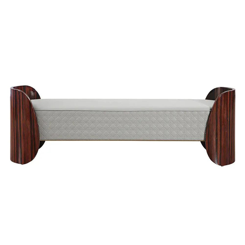 Jamonica - Bench - Gray & Dark Brown by Unique Piece Furniture