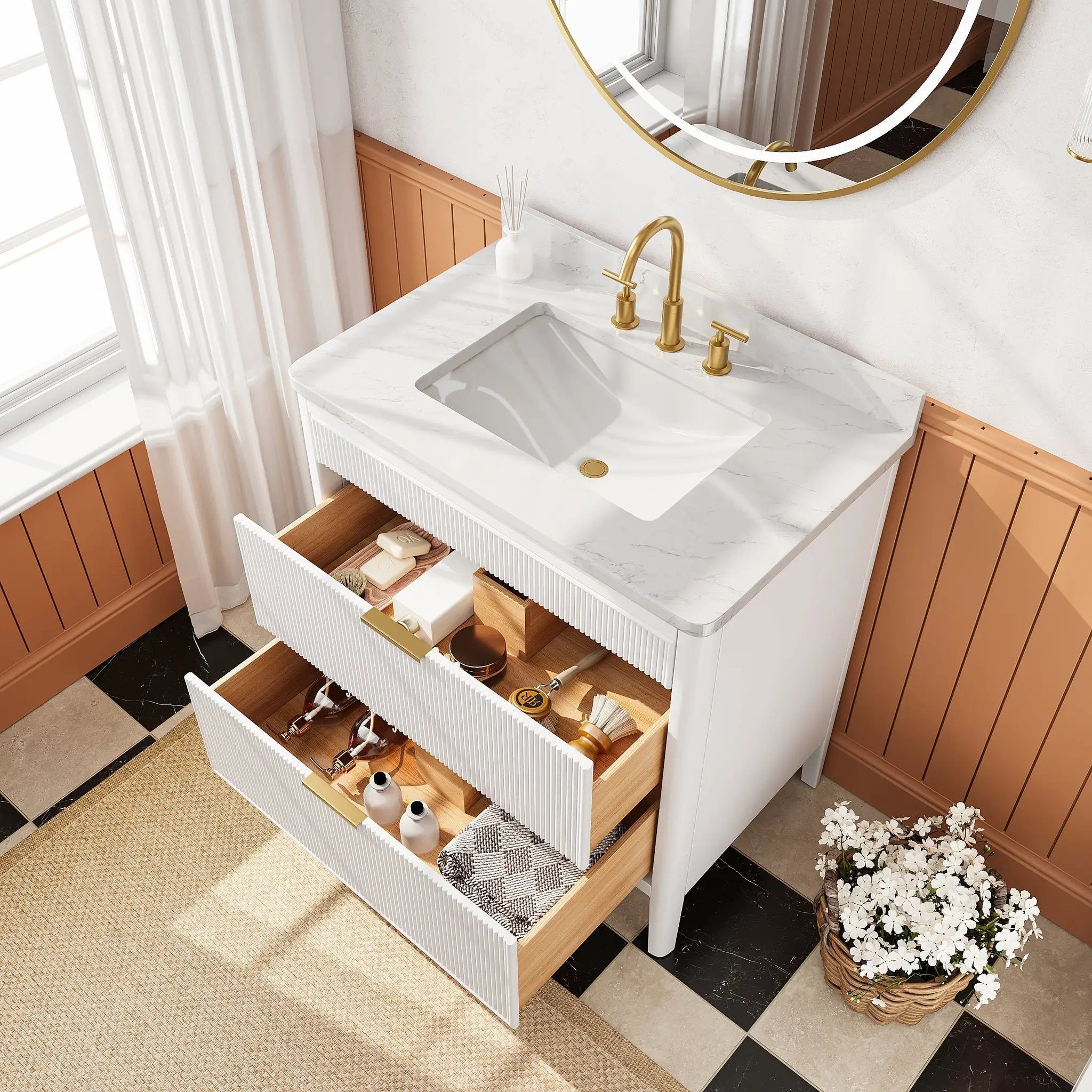 Fully Assembled 36'' Bathroom Vanity by HouseOfZazla