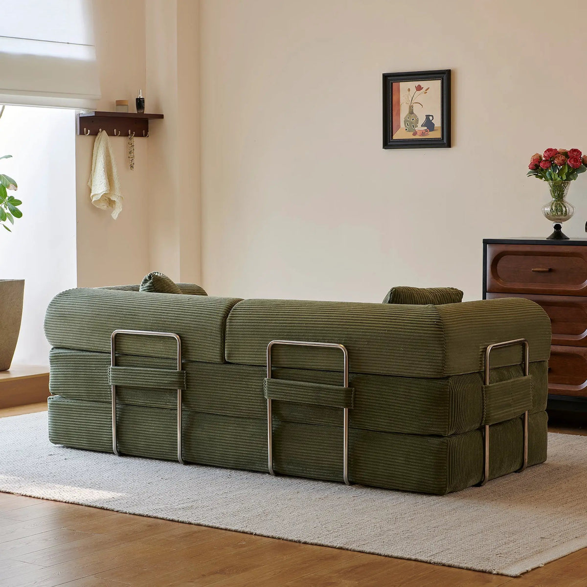 78.8" Compression Sofa - Convertible Floor Sofa Bed by HouseOfZazla